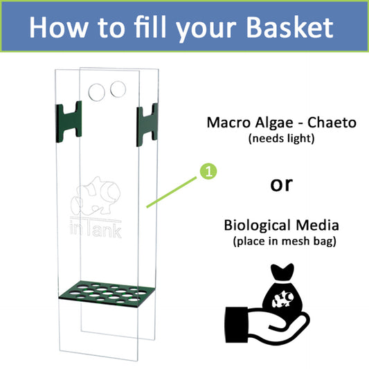 inTank FUGE BASKET FOR OCEANIC BIOCUBE 29 AND CORALIFE BIOCUBE 29
