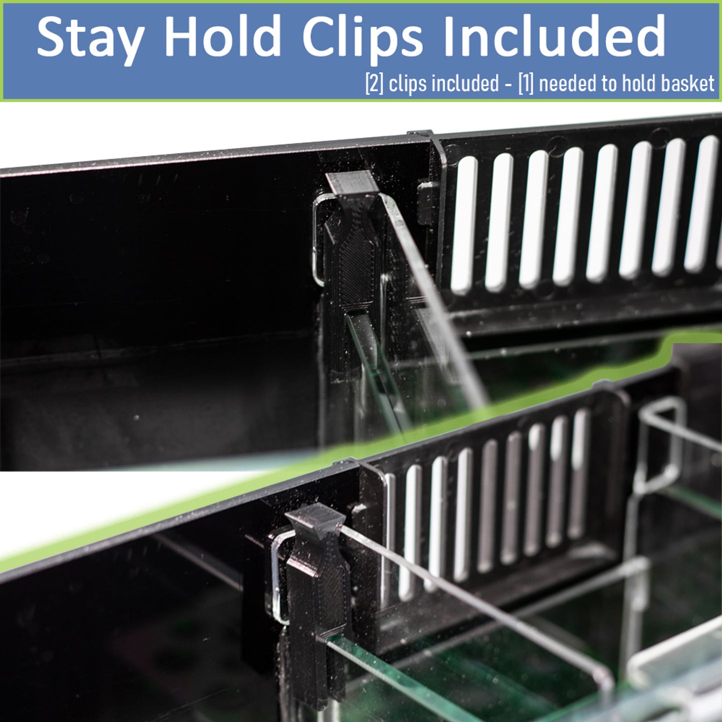 inTank Media Basket for JBJ Flat Panel | JBJ Rimless Nano Cube | Cobalt C-Vue Aquariums