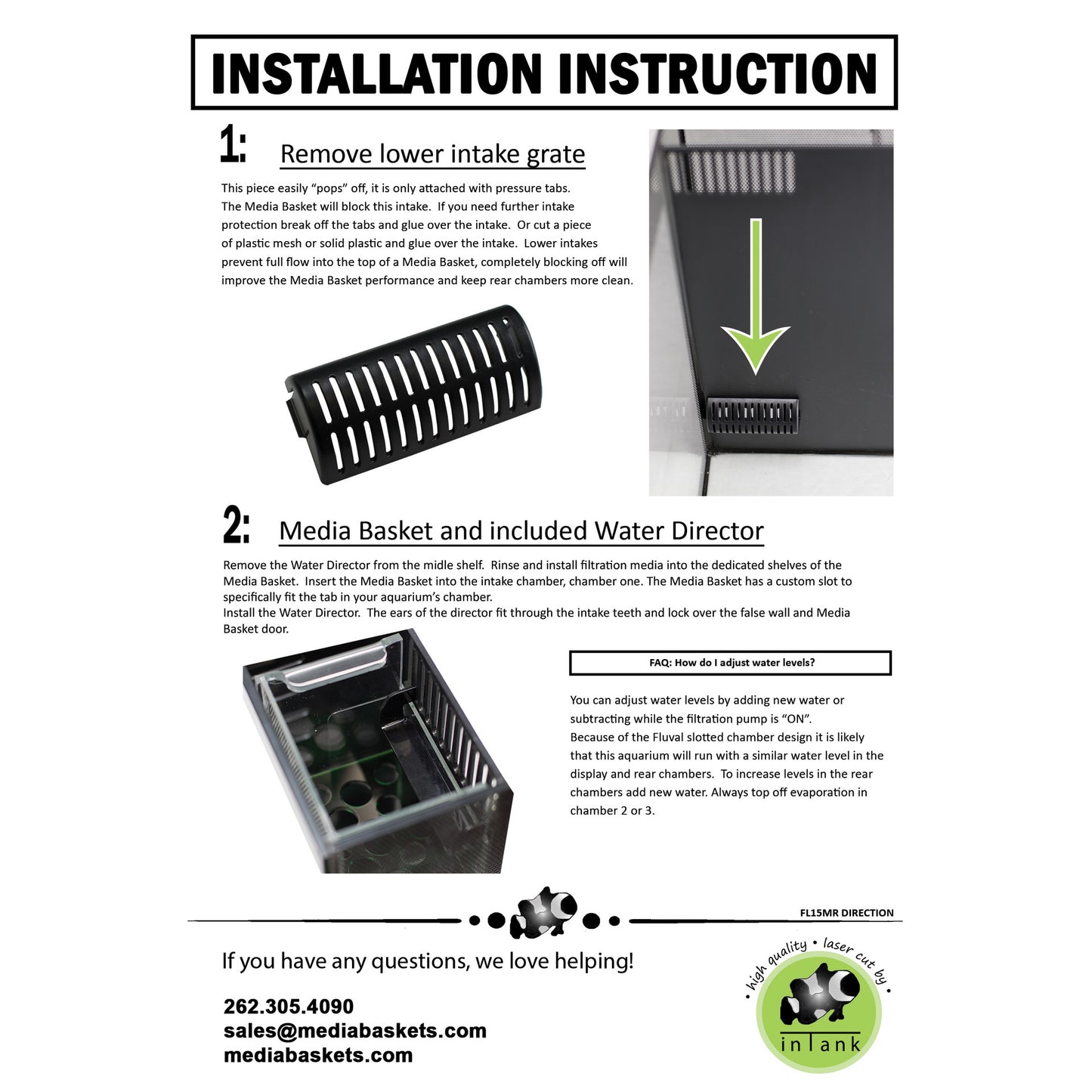 inTank Chamber One Media Basket for Fluval Flex 15 | Fluval Flex 57L