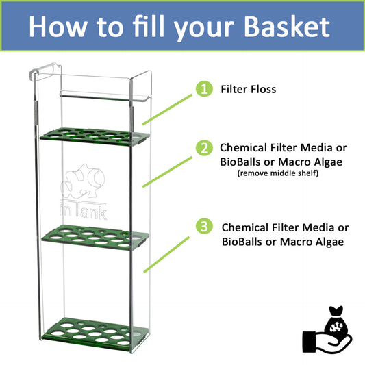 inTank Media Basket for Lifegard Aquatics Crystal 24.09 | Lifegard Crystal 24