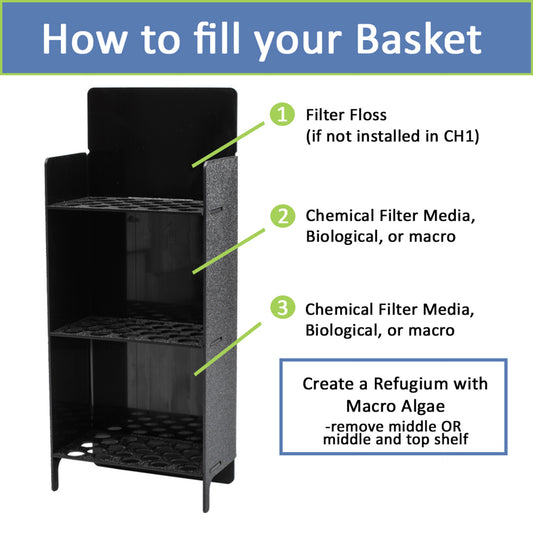 inTank Chamber Two Media Basket for Waterbox Peninsula 15 | Waterbox Cube 10