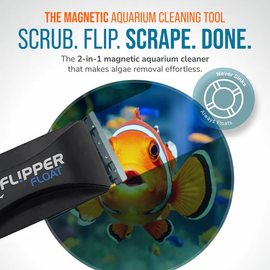 The Flipper FLOAT 2 in 1 Magnetic Aquarium Algae Cleaner