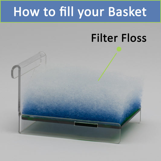 inTank FILTER FLOSS HOLDER FOR JBJ RIMLESS NANO CUBE 30, 45 FLAT PANEL 25, 45,65