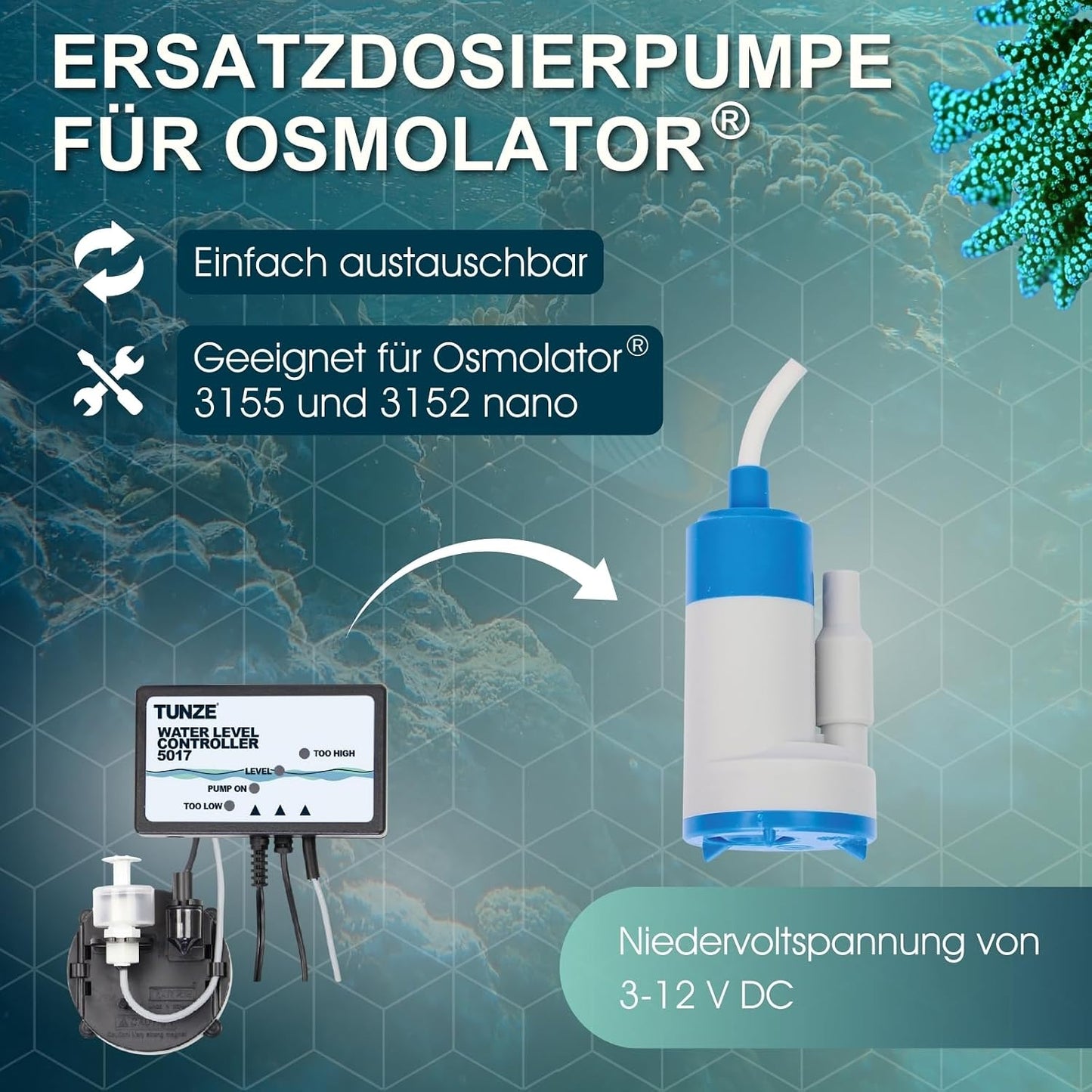 Tunze Replacement Metering Pump for Osmolator and Nano Osmolator
