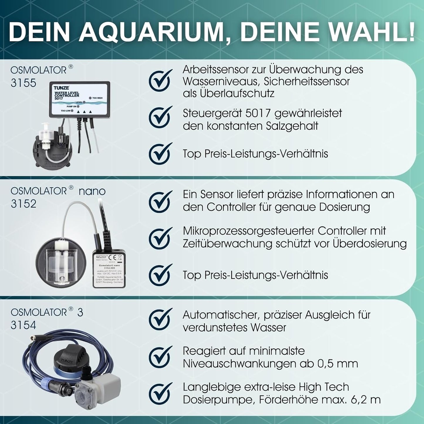 Tunze Replacement Metering Pump for Osmolator and Nano Osmolator