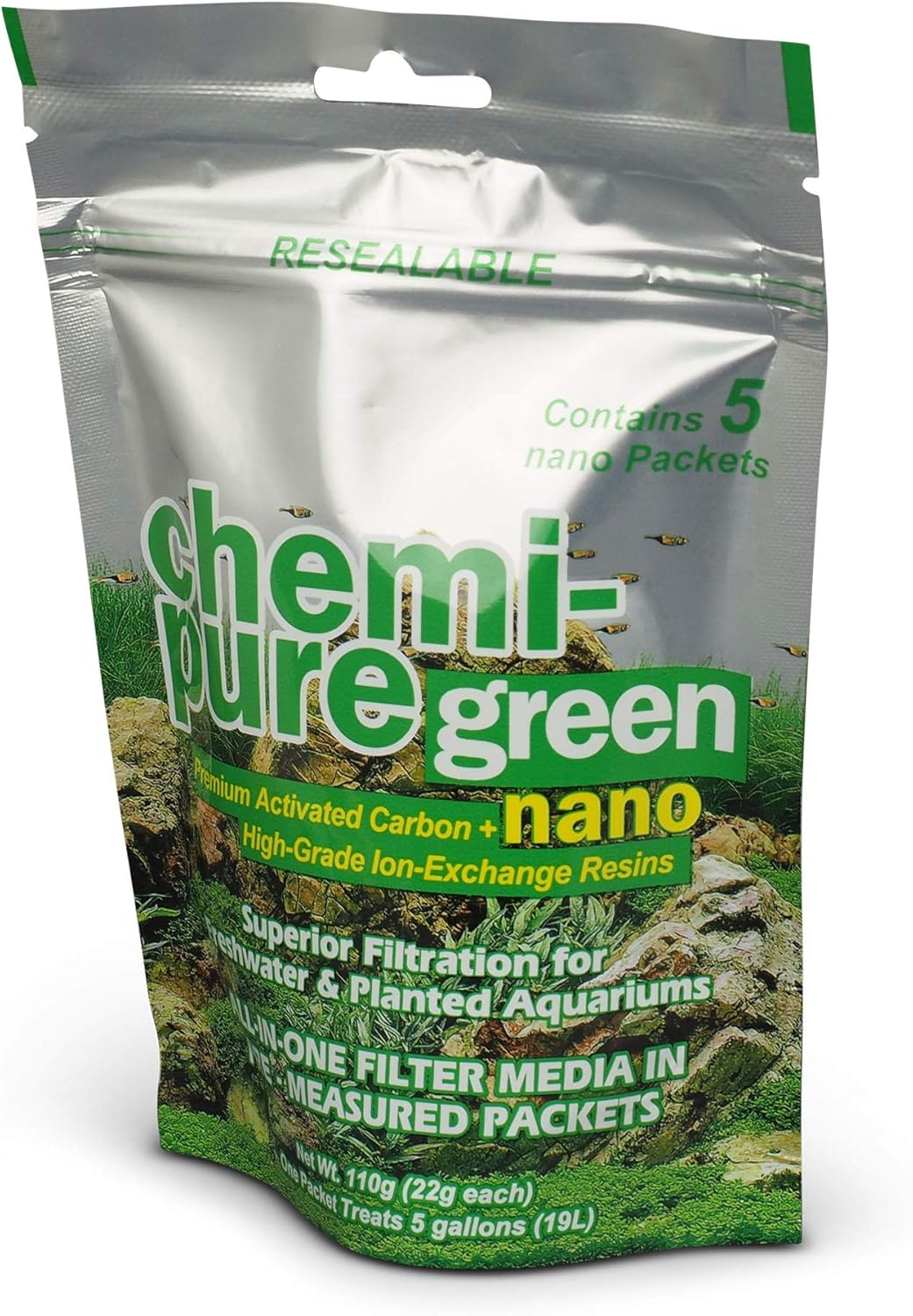 BOYD CHEMI PURE GREEN NANO 5 PACK - FRESHWATER & PLANTED FILTRATION MEDIA