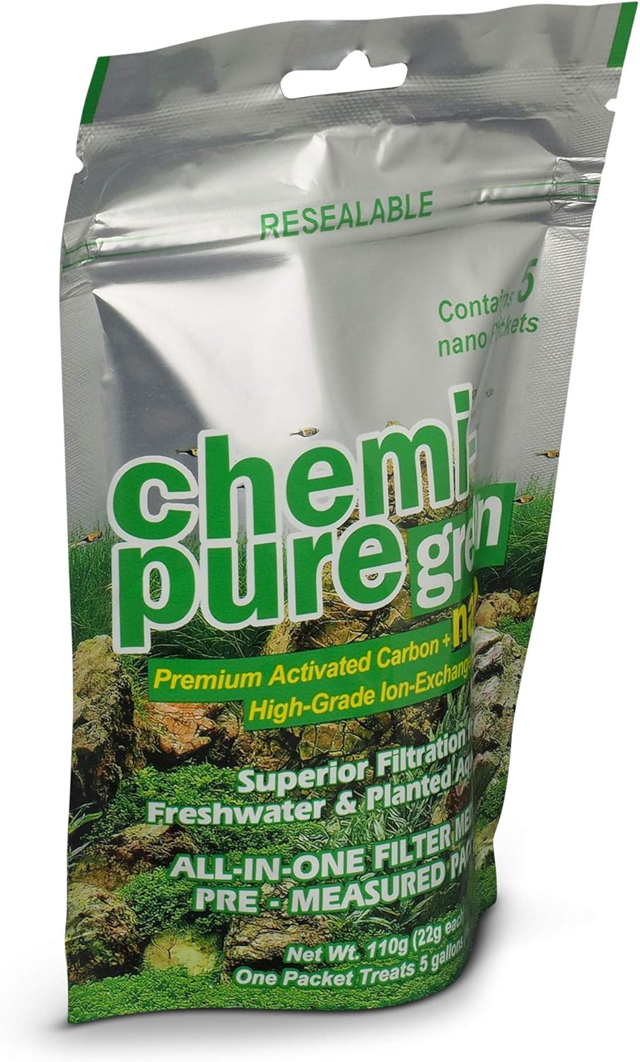 BOYD CHEMI PURE GREEN NANO 5 PACK - FRESHWATER & PLANTED FILTRATION MEDIA