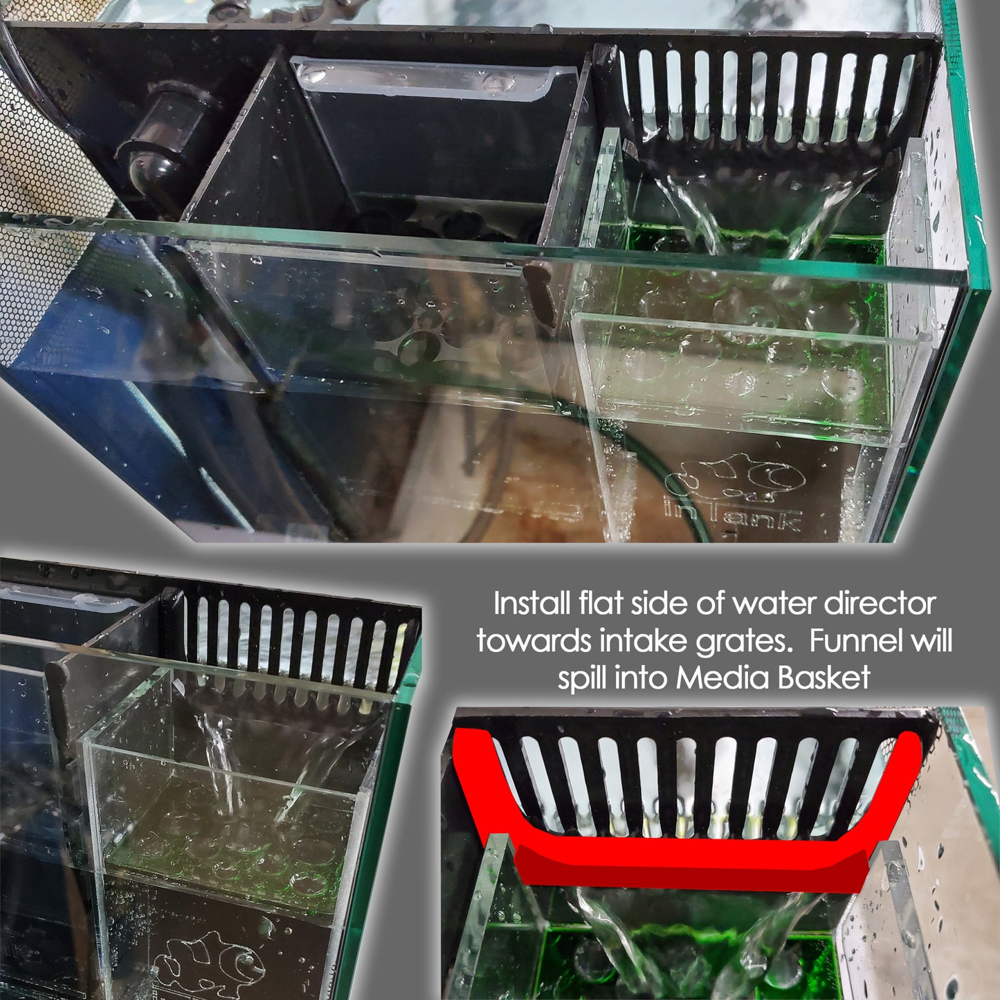 inTank Media Basket Water Director and Plug kit for Fluval Evo 13.5