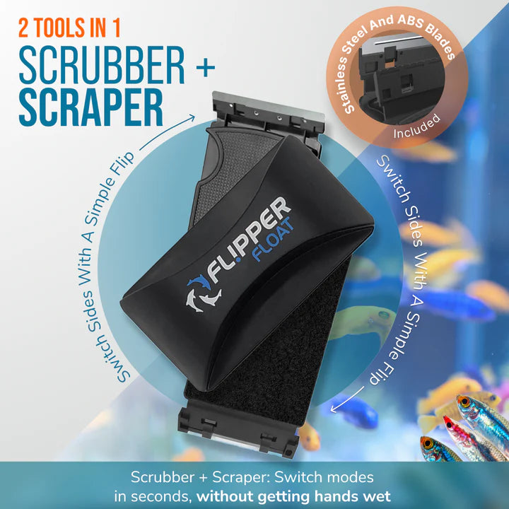 The Flipper FLOAT 2 in 1 Magnetic Aquarium Algae Cleaner
