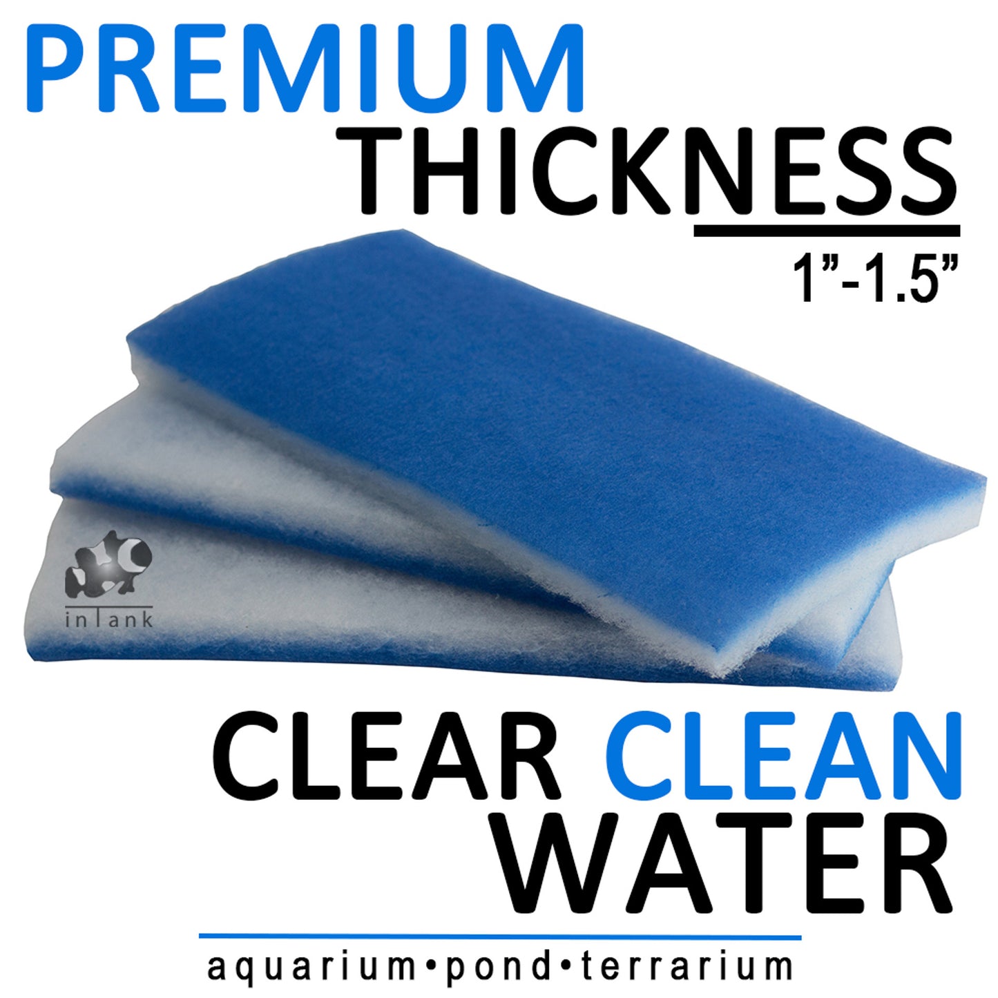 Five Star Aquatics Bonded Poly Filter Floss - VALUE PACK (3 PADS)