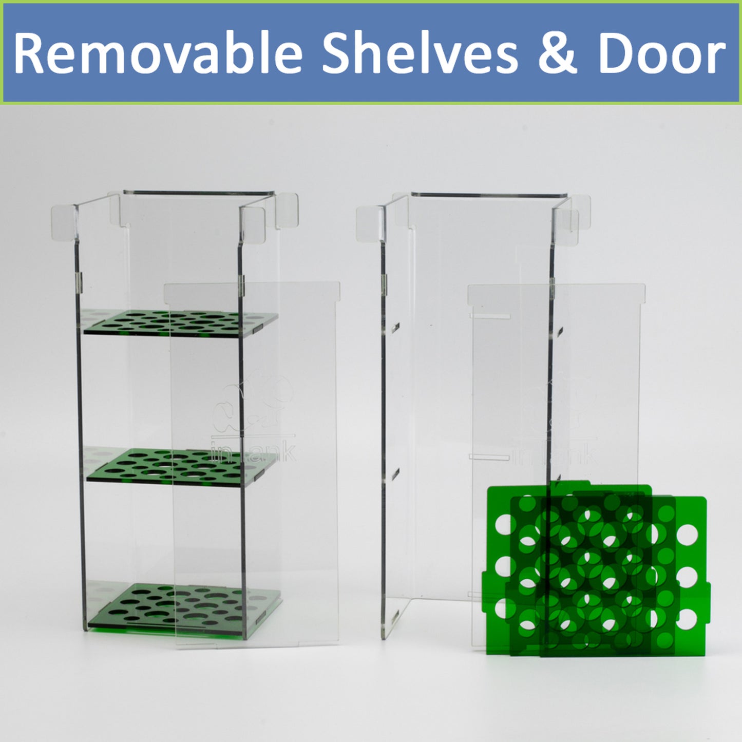 inTank Media Basket for JBJ Flat Panel | JBJ Rimless Nano Cube | Cobalt C-Vue Aquariums