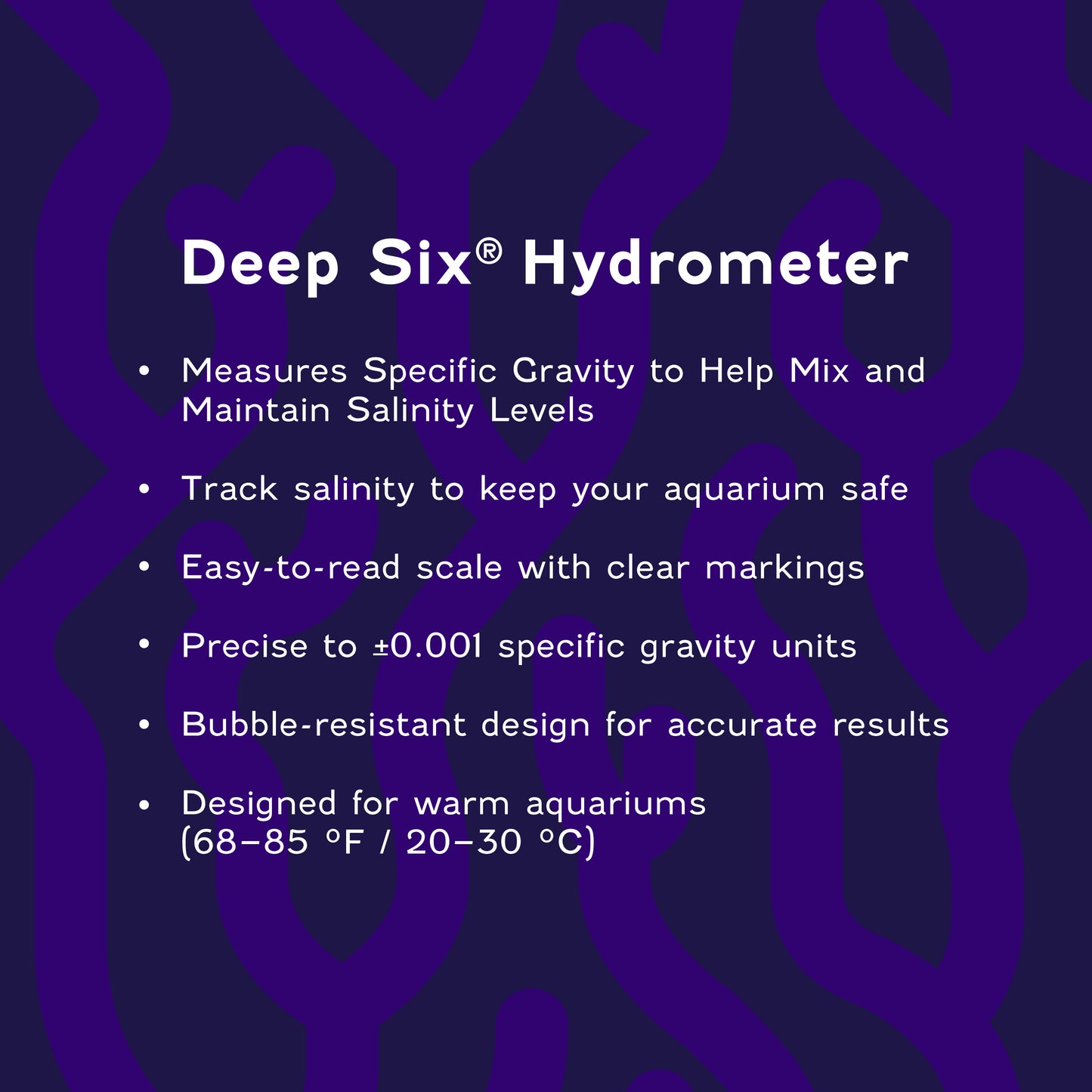 Coralife Deep Six Hydrometer