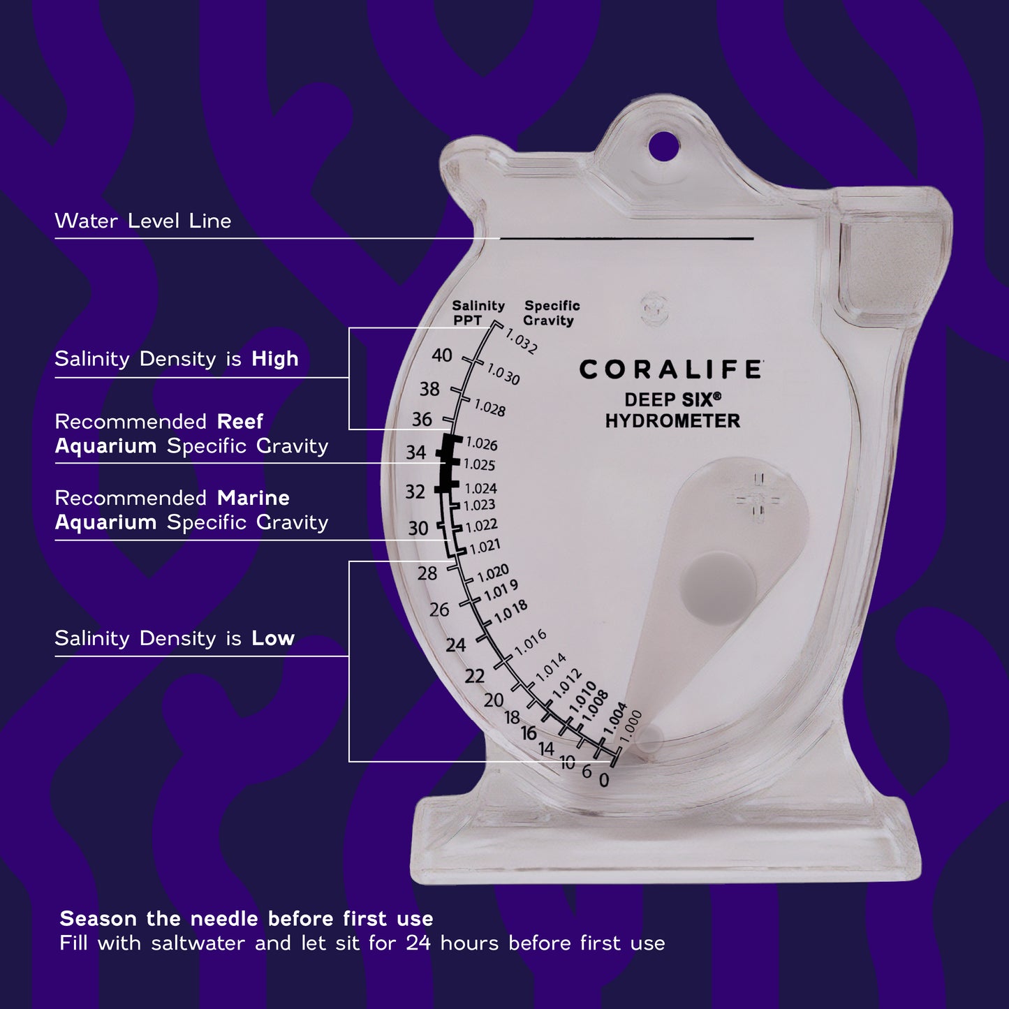 Coralife Deep Six Hydrometer