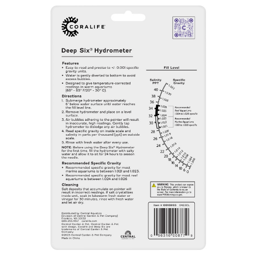 Coralife Deep Six Hydrometer